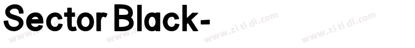 Sector Black字体转换